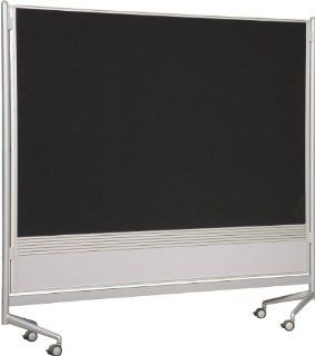 BestRite 6 x 4 Feet DOC Room Divider Porcelain Markerboard with Hook and Loop (661AD DN)  Combination Presentation And Display Boards 