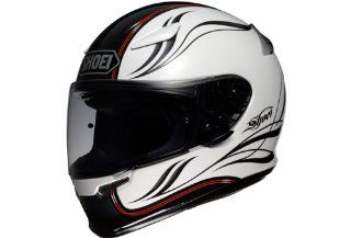 Shoei Z 6 Camino White Black Full Face Helmet With Mirror Shield w sz6 018 Automotive