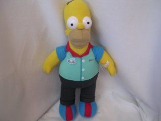 Homer Simpson Plush Toy Doll 15" Collectible ; with Bowling Shirt 
