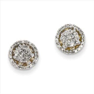 14k Diamond Post Earrings Jewelry