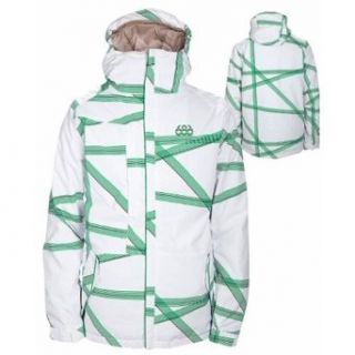 Haze Insulated Jacket   Mens   M   WHITE CRISS CROSS PRINT Sports & Outdoors