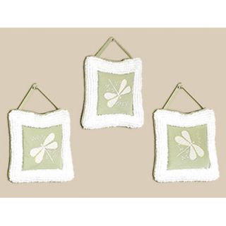 Sweet Jojo Designs Green Dragonfly Dreams Collection Wall Hangings