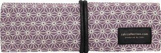Saki P 661 Roll Pen Case with Traditional Japanese Fabric   Purple [Kitchen] Kitchen & Dining