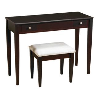 Wildon Home ® Benson Vanity Set with Stool in Rich Cappuccino