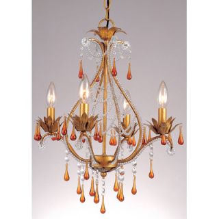 AF Lighting Josephine 4 Light Mini Chandelier