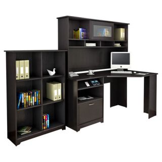 Cabot Corner Desk with Hutch and Bookcase