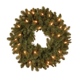 National Tree Co. Noble Deluxe Fir Pre Lit 24 Wreath