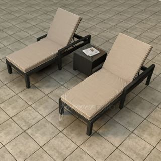 Forever Patio Barbados 3 Piece Chaise Lounge Seating