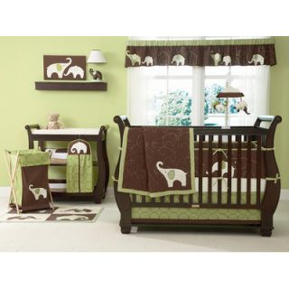 Carters Green Elephant Crib Bedding Collection