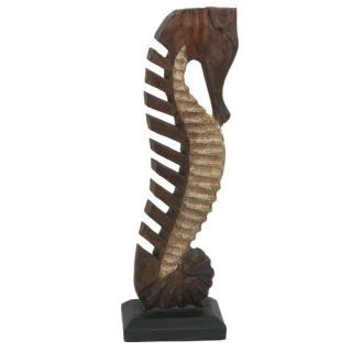 Hand Carved Seahorse Statue