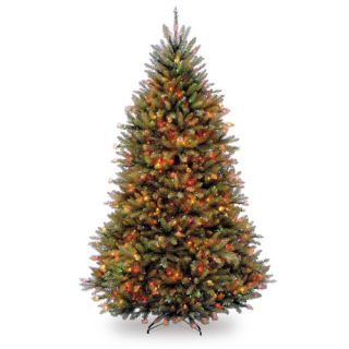 Dunhill Fir 6.5 Green Artificial Christmas Tree with Multi Colored