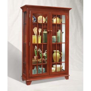 Liberty Furniture Americana Lighted Display Cabinet in Chestnut