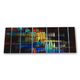 All My Walls Abstract by Ash Carl Metal Wall Art in Black Multi   23.5