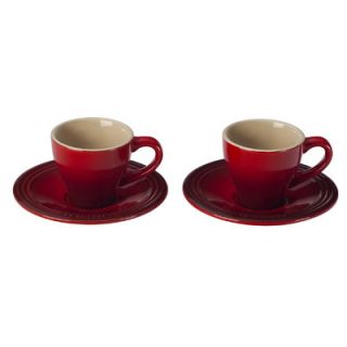 Cuisinox 2 oz. Espresso Cup and Saucer (Set of 6) with Gift Box
