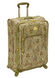 Amelia Earhart Luggage Versailles Collection Gold 24 Inch Expandable 360 Upright, Gold Tapestry, One Size Clothing