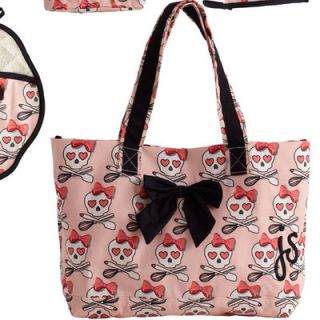 Jessie Steele Lucie Cooking Bow Tote Bag