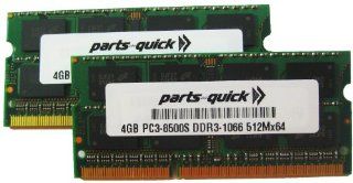8GB 2X 4GB DDR3 Memory for Toshiba Satellite A665 S6086 PC3 8500 204 pin 1066MHz SODIMM RAM Computers & Accessories