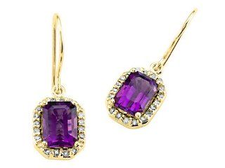 Genuine Amethyst Earrings by Effy Collection 14 kt Yellow Gold Finejewelers Jewelry