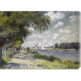 Global Gallery The Seine at Argenteuil by Claude Monet Stretched