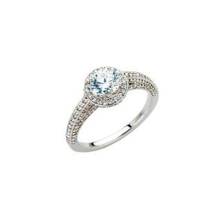 Palladium Semi Mount Engagement Ring Or Matching Band Jewelry