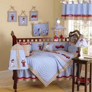Fire Truck Crib Bedding Collection