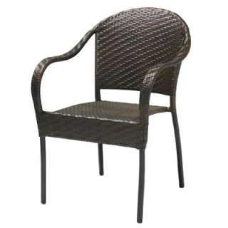 Home Loft Concept Sunset Outdoor Polyethylene Wicker Chair   Set of 2