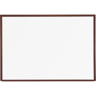 Best Rite 18 x 24 Porcelain Steel Markerboard with Solid Wood Trim
