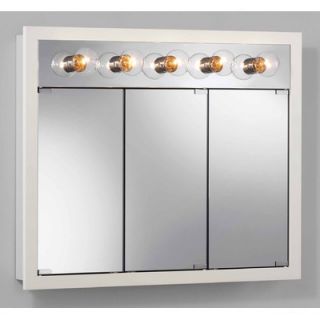 Broan Nutone Surface Mount Cabinet with Five Bulbs in White