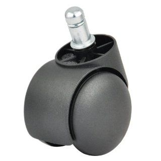 Easyfashion New Universal Black Chair Twin Wheel Swivel Replacement Caster Roller 