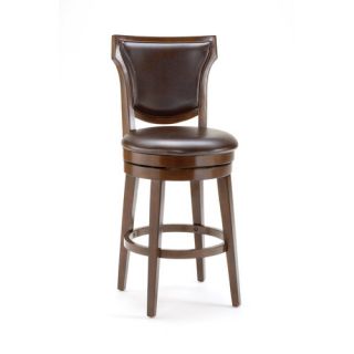 Country Heights Swivel Counter Stool in Distressed Rustic Cherry