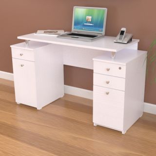 Laura Computer Desk with Accessory Drawers