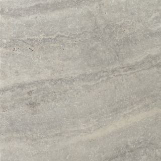 Emser Tile Natural Stone 16 x 16 Tumbled Travertine Tile in Silver