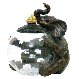 Elephant Jar Keeper Figurine