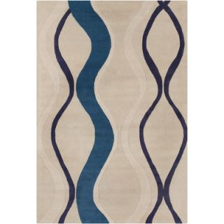 Filament Cinzia Cream/Turquoise Blue Abstract Rug