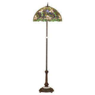 Meyda Tiffany Tiffany Trillium and Violet Floor Lamp