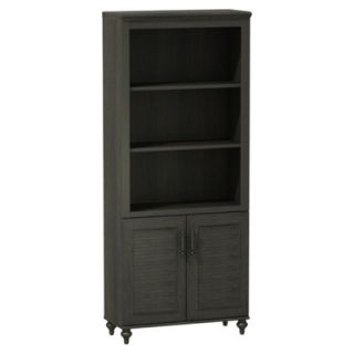 kathy ireland by Bush Volcano Dusk Bookcase with 2 Doors Cabinet in