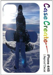 Snowboard Snowboarding Decorative Sticker Decal for your iPhone 4 4S Lifeproof Case