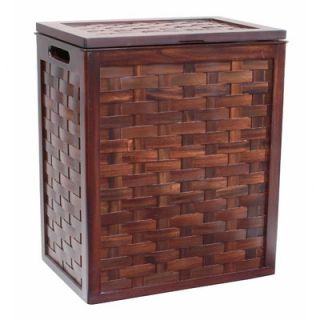 Selamat Woven Teak Clothes Hamper