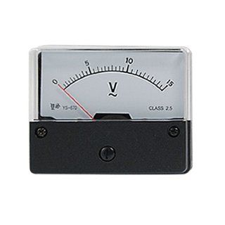 Amico YS 670 Fine Tuning Dial Analog Voltage Panel Meter Voltmeter AC 0 15V   Voltage Testers  