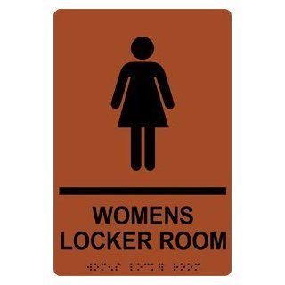 ADA Womens Fitting Room With Symbol Braille Sign RRE 695 BLKonCanyon  Business And Store Signs 