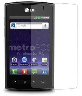 (5 Pack) Fortress Brand LG Optimus 2 M695 Crystal Clear Invisible Screen Protector, (Metropcs & Cricket Cellphone) 