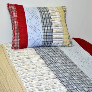 Bacati Boys Stripes and Plaids Quilt Collection