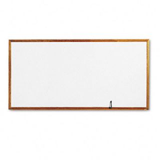 Quartet® Standard Dry Erase Board in White Oak with Oak Finished Wood