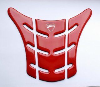 Red Plastic Motorcycle Tank Protector Pad for Ducati Monster 696 796 1100 Automotive
