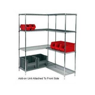 Quantum Storage Small 63 Q Stor Chrome Wire Shelving Add On Unit