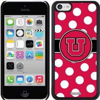 University of Utah   Polka Dots design on a Black iPhone 5c Thinshield Snap On Case by Coveroo Cell Phones & Accessories