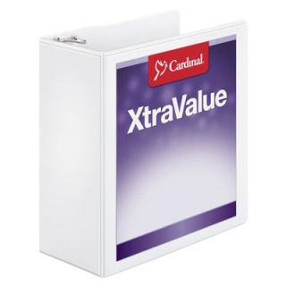 CARDINAL BRANDS INC. XtraValue 4 ClearVue Slant D Ring Binder (Set of