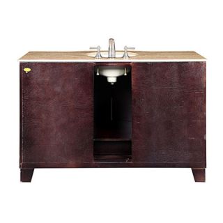 Silkroad Exclusive Naomi 55” Single Sink Cabinet Bathroom Vanity Set