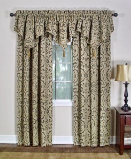 Casual Living Torino Rod Pocket Panel Window Drapes, 50 Inch by 108 Inch, Taupe   Draperies