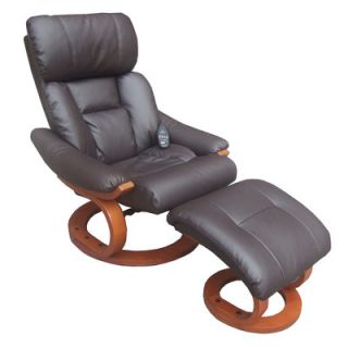 Comfort Products Deluxe Heated Reclining Massage Chair with Ottoman